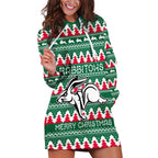 Personalised Rabbitohs Rugby Hoodie Dress Christmas Simple Vibe 2023 LT9