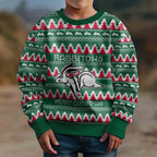 Personalised Rabbitohs Rugby Kid Ugly Christmas Sweater Christmas Simple Vibe 2023 LT9