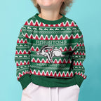 Personalised Rabbitohs Rugby Kid Ugly Christmas Sweater Christmas Simple Vibe 2023 LT9