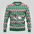 Personalised Rabbitohs Rugby Ugly Christmas Sweater Christmas Simple Vibe 2023 LT9