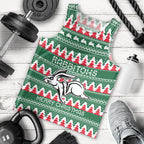 Personalised Rabbitohs Rugby Men Tank Top Christmas Simple Vibe 2023 LT9