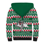Personalised Rabbitohs Rugby Sherpa Hoodie Christmas Simple Vibe 2023 LT9