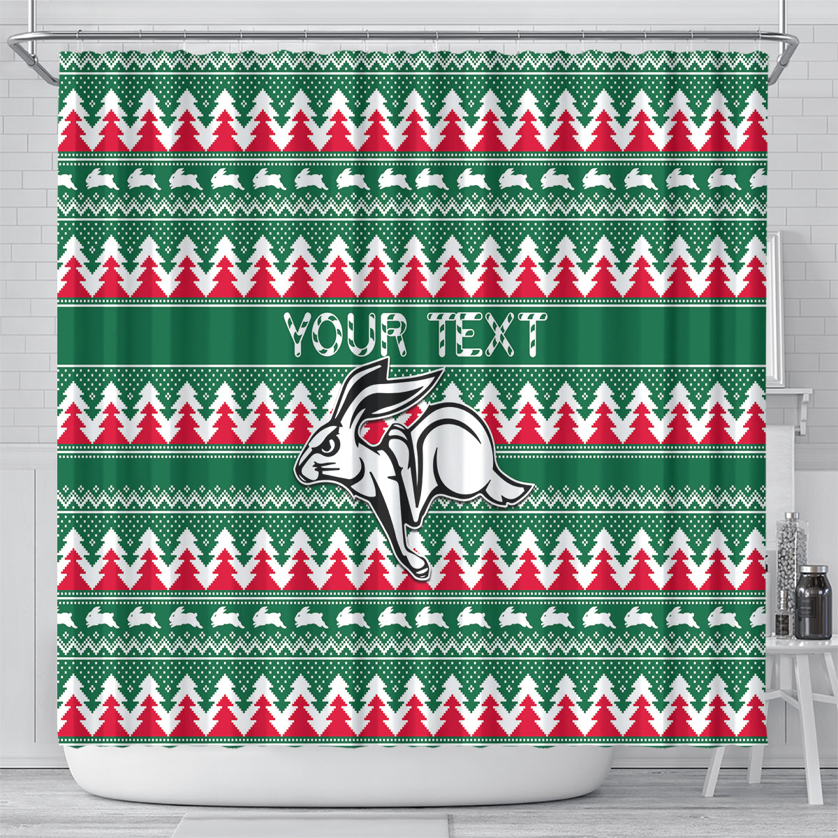 personalised-rabbitohs-rugby-shower-curtain-christmas-simple-vibe-2023