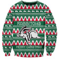 Personalised Rabbitohs Rugby Sweatshirt Christmas Simple Vibe 2023 LT9