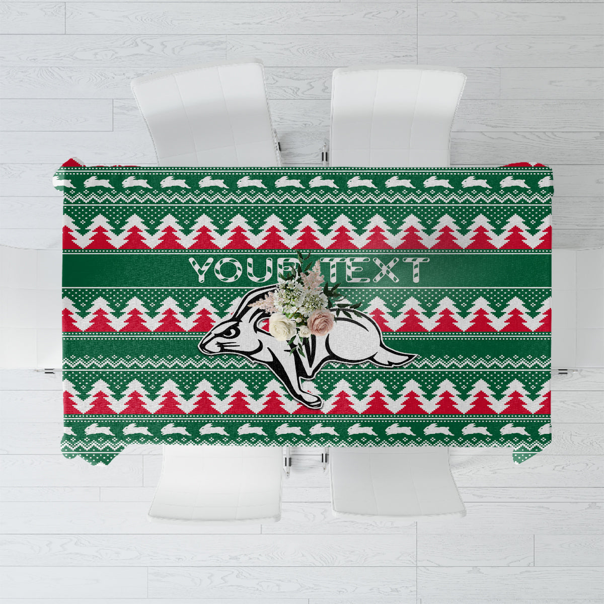 personalised-rabbitohs-rugby-tablecloth-christmas-simple-vibe-2023