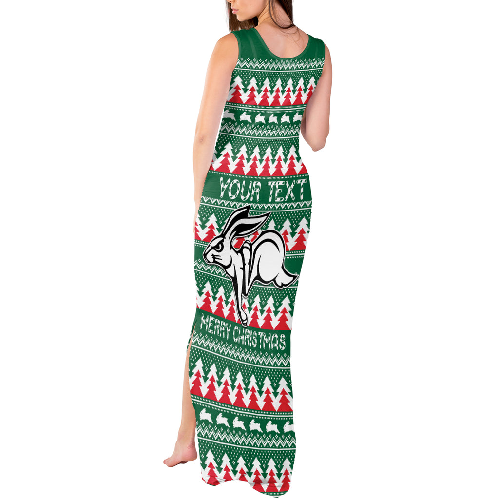 Personalised Rabbitohs Rugby Tank Maxi Dress Christmas Simple Vibe 2023 LT9