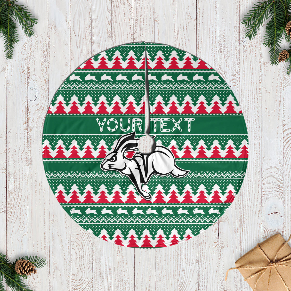 personalised-rabbitohs-rugby-tree-skirt-christmas-simple-vibe-2023