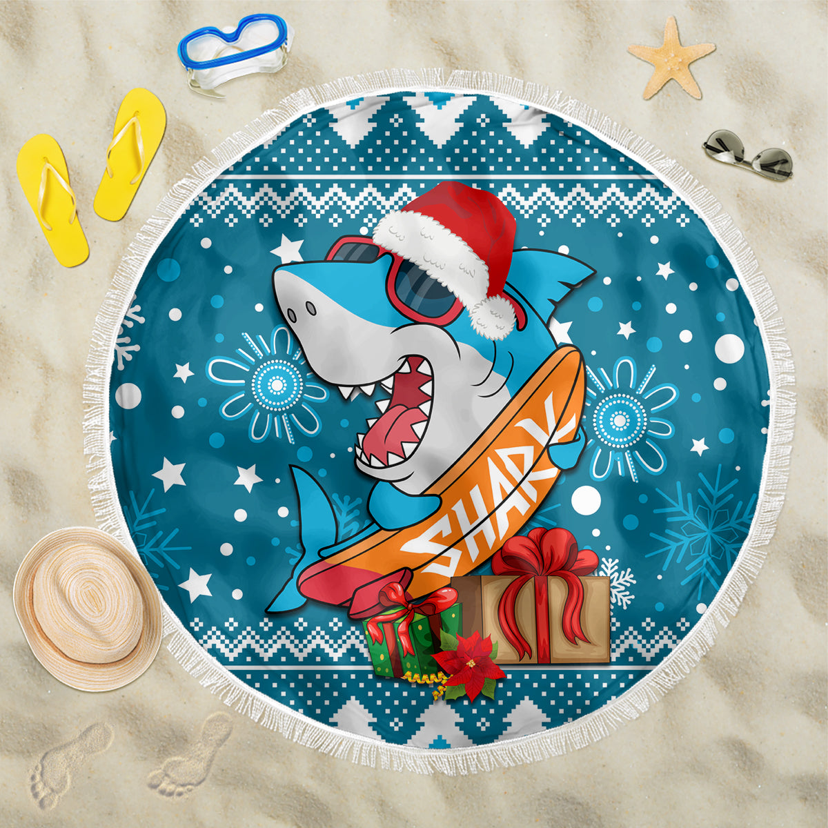 sharks-rugby-beach-blanket-chirstmas-vibe-2023