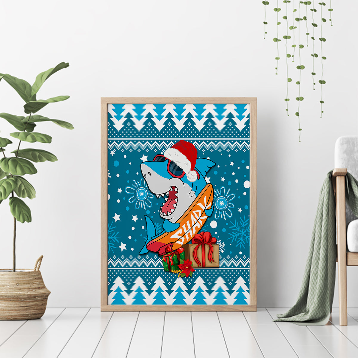 sharks-rugby-canvas-wall-art-chirstmas-vibe-2023