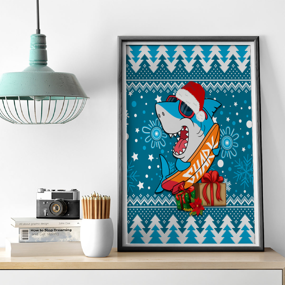 sharks-rugby-canvas-wall-art-chirstmas-vibe-2023