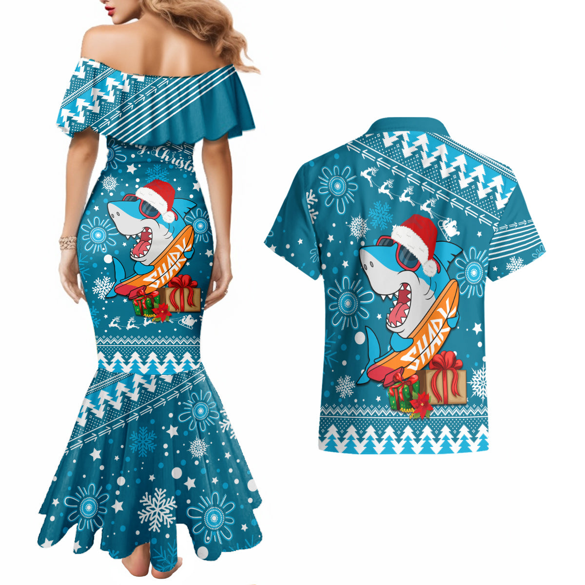 sharks-rugby-couples-matching-mermaid-dress-and-hawaiian-shirt-chirstmas-vibe-2023