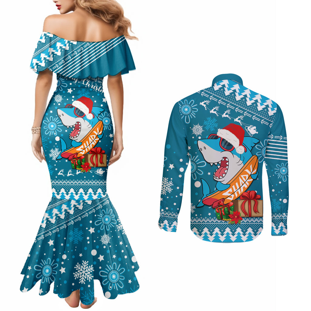 sharks-rugby-couples-matching-mermaid-dress-and-long-sleeve-button-shirt-chirstmas-vibe-2023