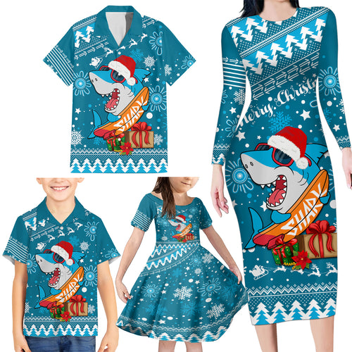 sharks-rugby-family-matching-long-sleeve-bodycon-dress-and-hawaiian-shirt-chirstmas-vibe-2023