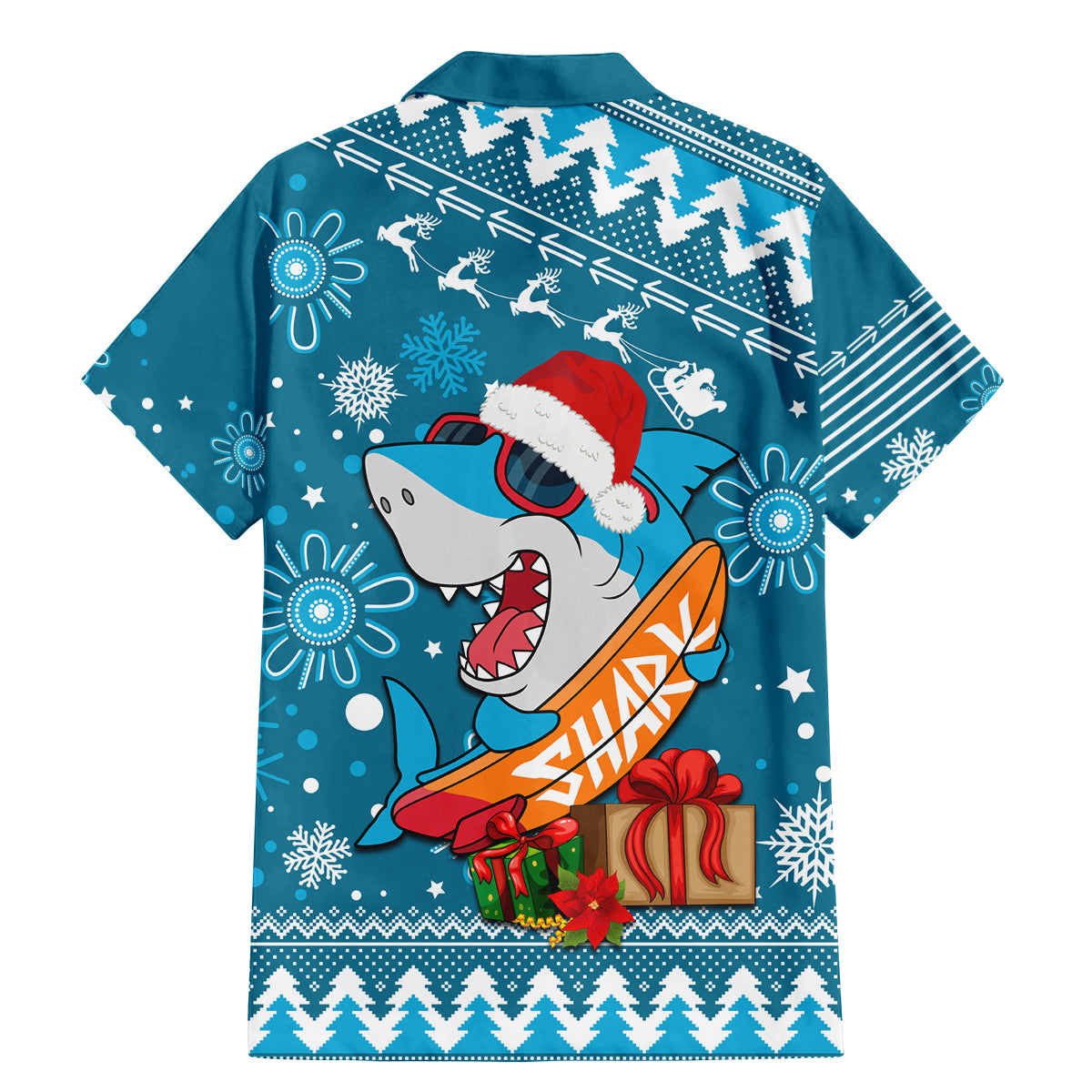 sharks-rugby-family-matching-mermaid-dress-and-hawaiian-shirt-chirstmas-vibe-2023