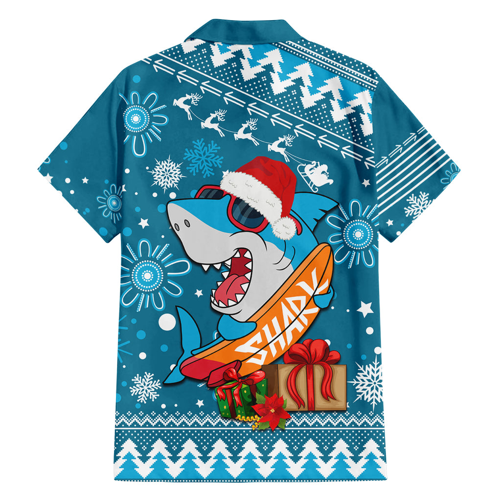 sharks-rugby-family-matching-off-shoulder-short-dress-and-hawaiian-shirt-chirstmas-vibe-2023