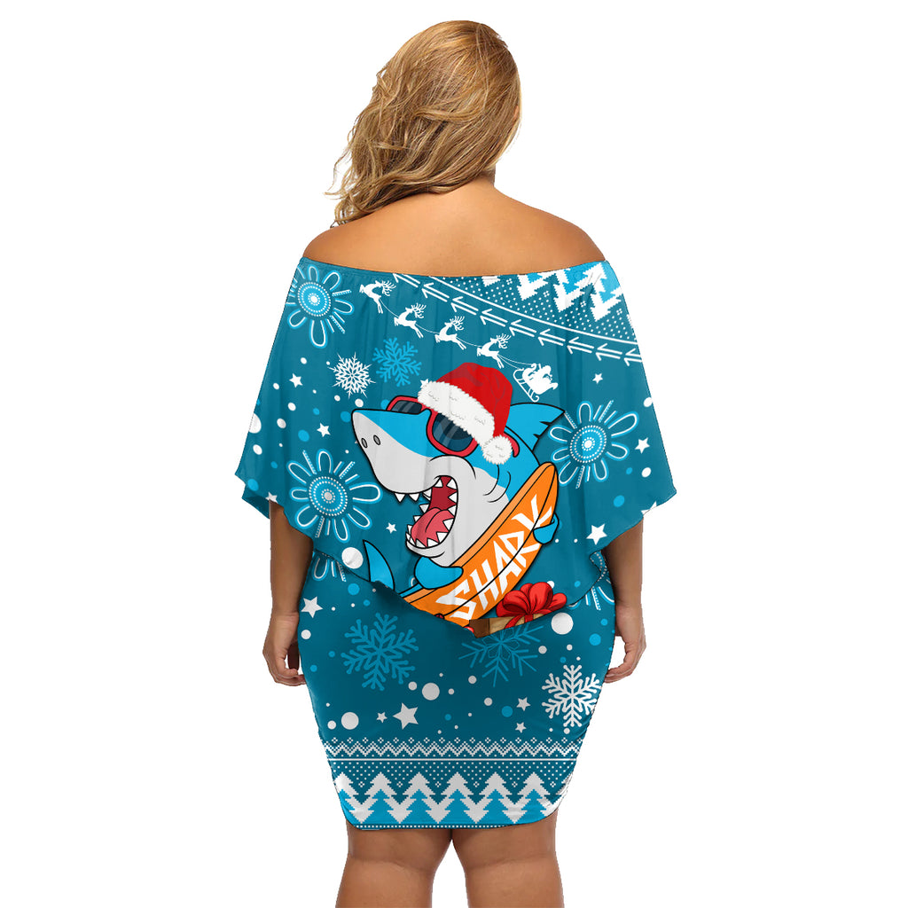 sharks-rugby-family-matching-off-shoulder-short-dress-and-hawaiian-shirt-chirstmas-vibe-2023