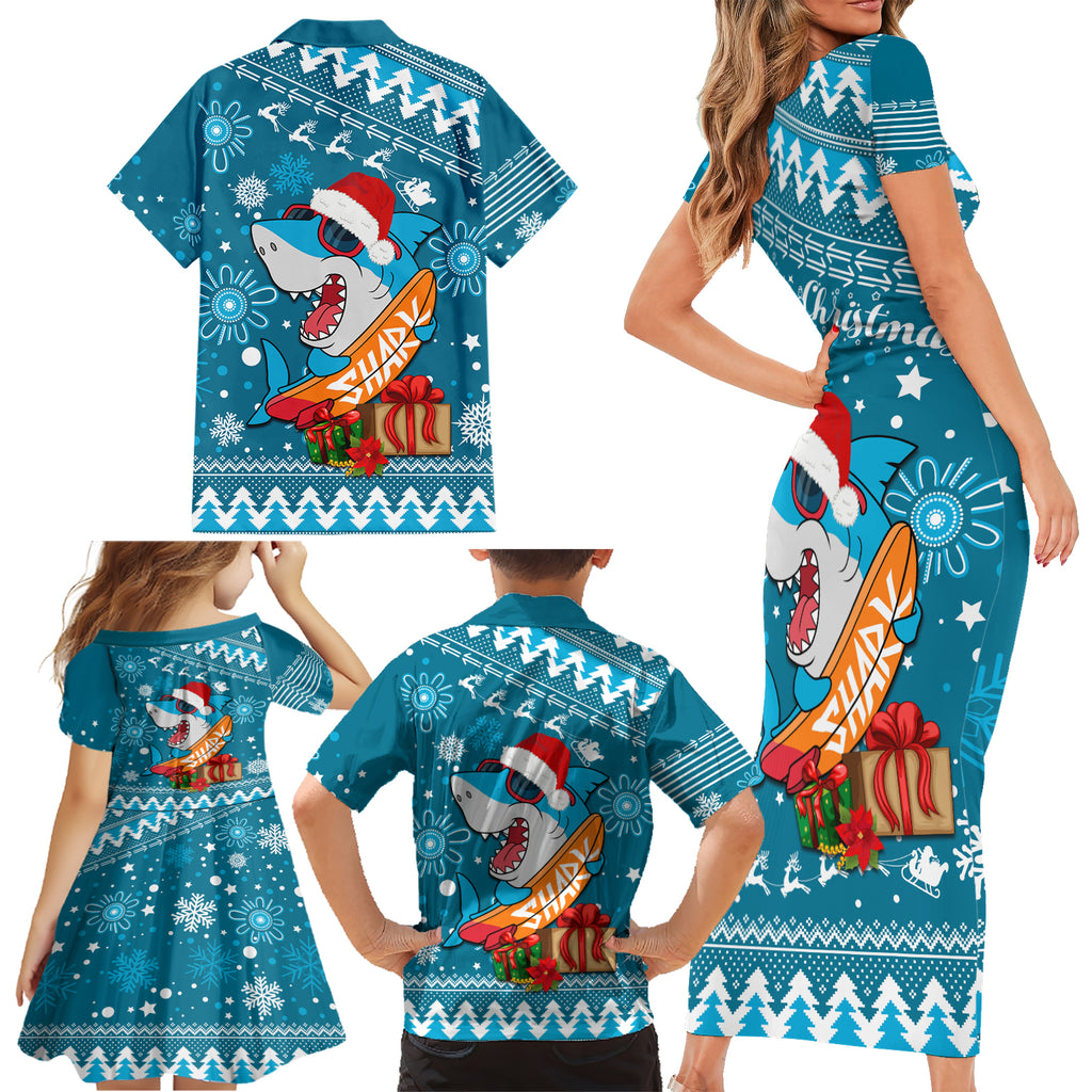sharks-rugby-family-matching-short-sleeve-bodycon-dress-and-hawaiian-shirt-chirstmas-vibe-2023
