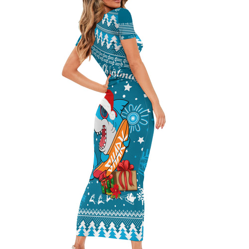 sharks-rugby-family-matching-short-sleeve-bodycon-dress-and-hawaiian-shirt-chirstmas-vibe-2023