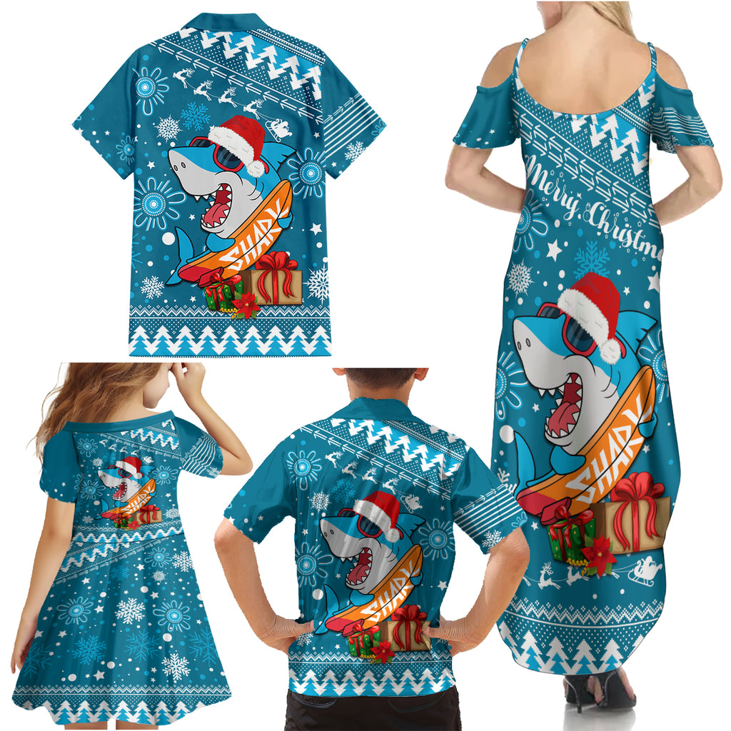 sharks-rugby-family-matching-summer-maxi-dress-and-hawaiian-shirt-chirstmas-vibe-2023