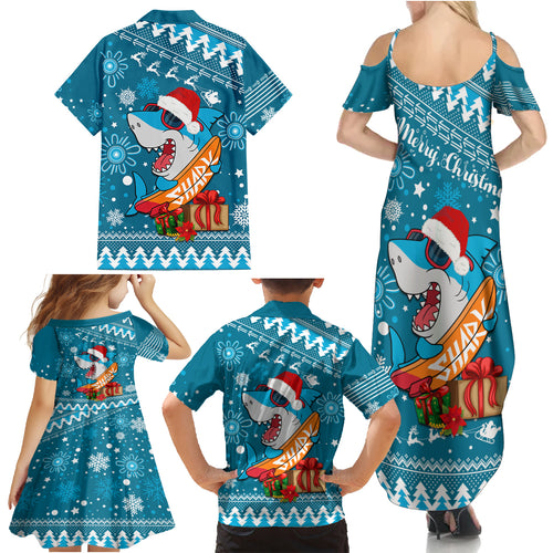 sharks-rugby-family-matching-summer-maxi-dress-and-hawaiian-shirt-chirstmas-vibe-2023