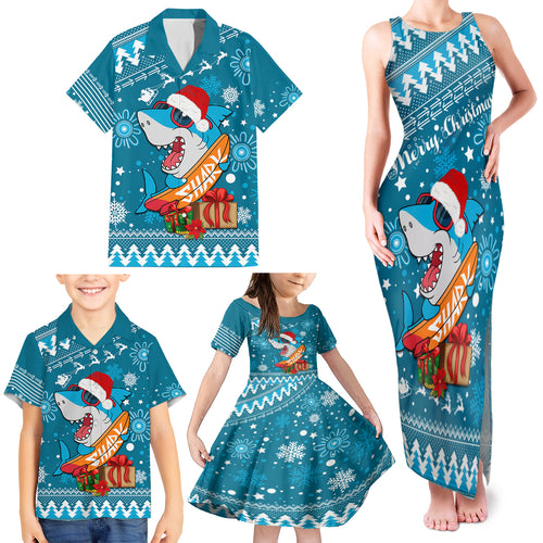 sharks-rugby-family-matching-tank-maxi-dress-and-hawaiian-shirt-chirstmas-vibe-2023