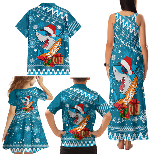 sharks-rugby-family-matching-tank-maxi-dress-and-hawaiian-shirt-chirstmas-vibe-2023