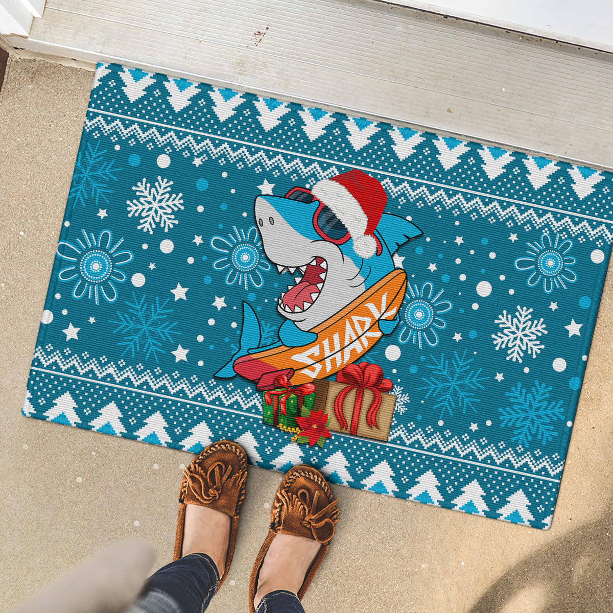 sharks-rugby-rubber-doormat-chirstmas-vibe-2023