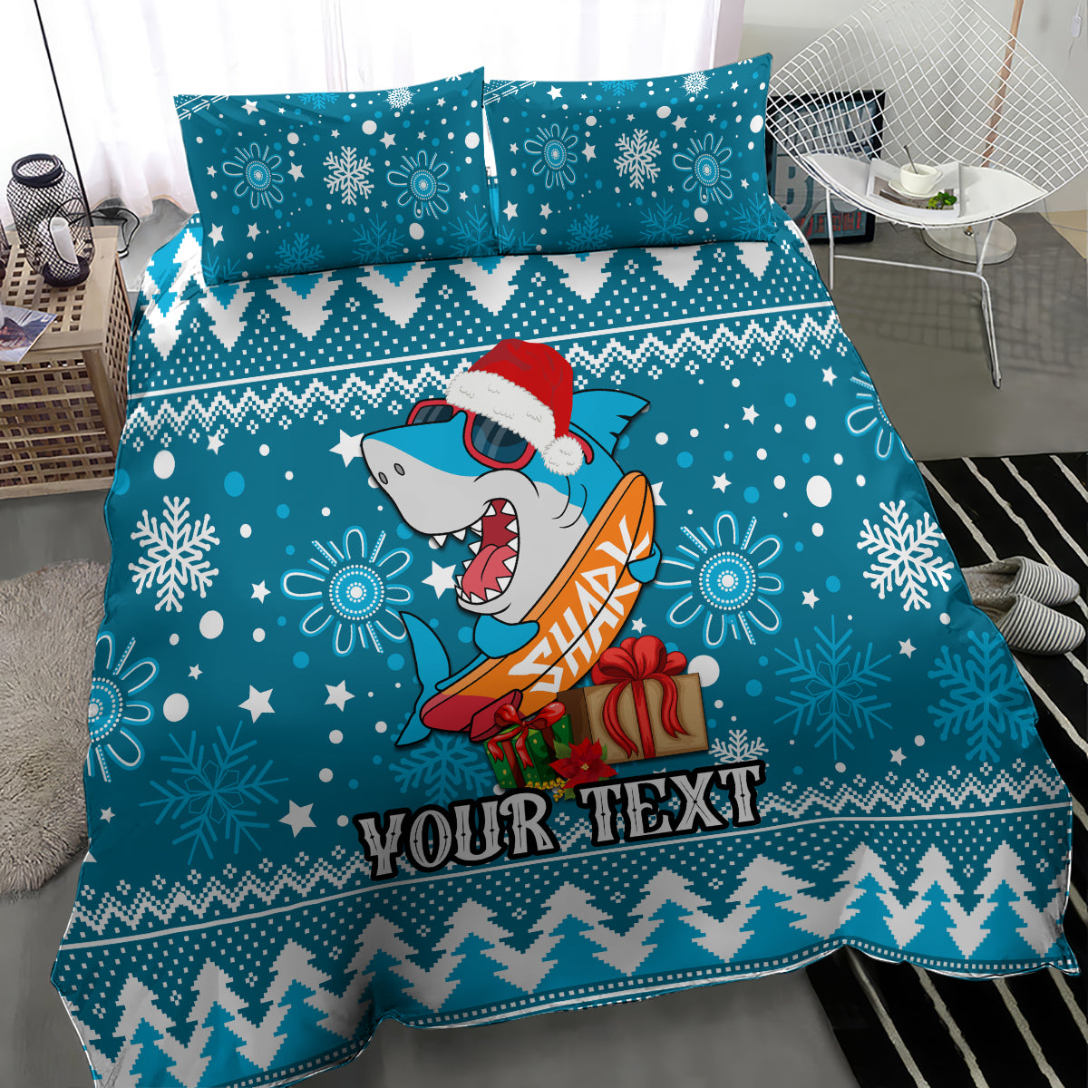 custom-sharks-rugby-bedding-set-chirstmas-vibe-2023