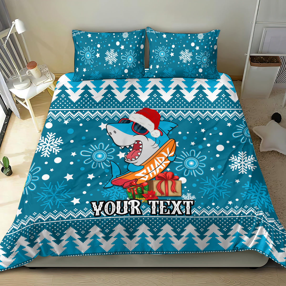 custom-sharks-rugby-bedding-set-chirstmas-vibe-2023