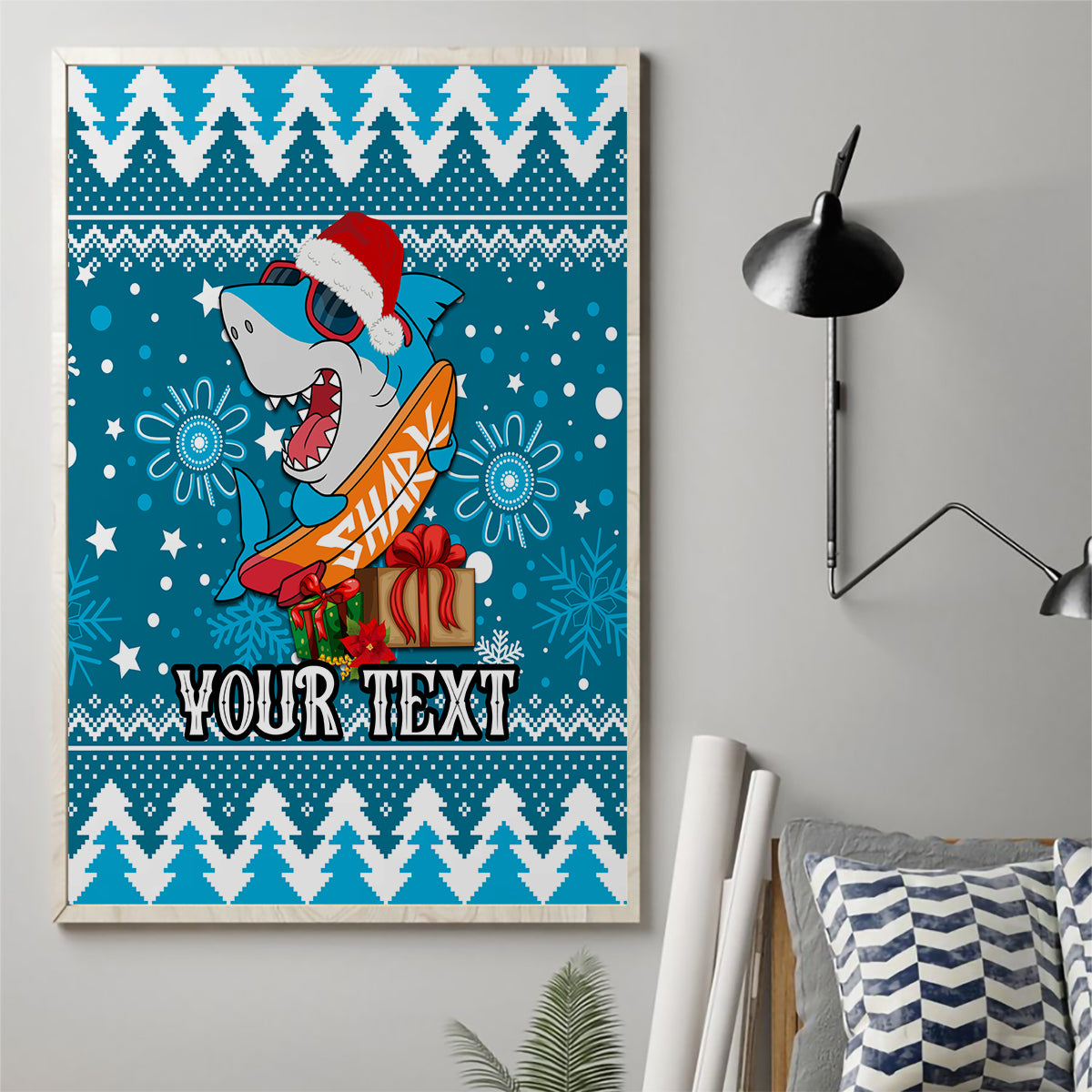 custom-sharks-rugby-canvas-wall-art-chirstmas-vibe-2023