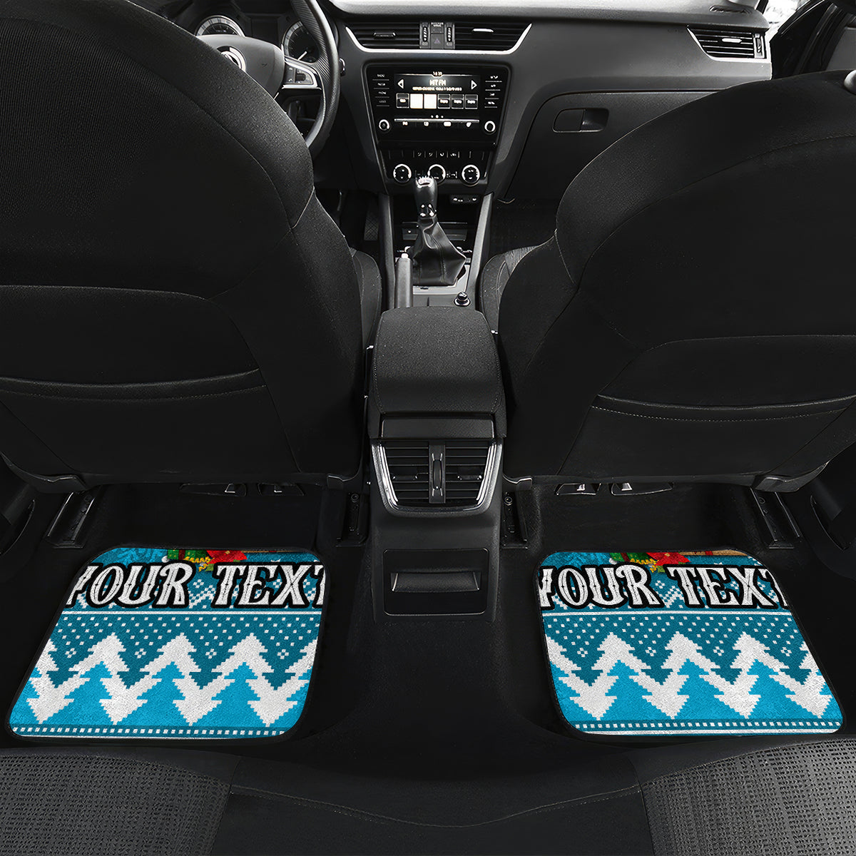 custom-sharks-rugby-car-mats-chirstmas-vibe-2023