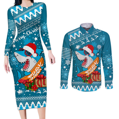custom-sharks-rugby-couples-matching-long-sleeve-bodycon-dress-and-long-sleeve-button-shirt-chirstmas-vibe-2023