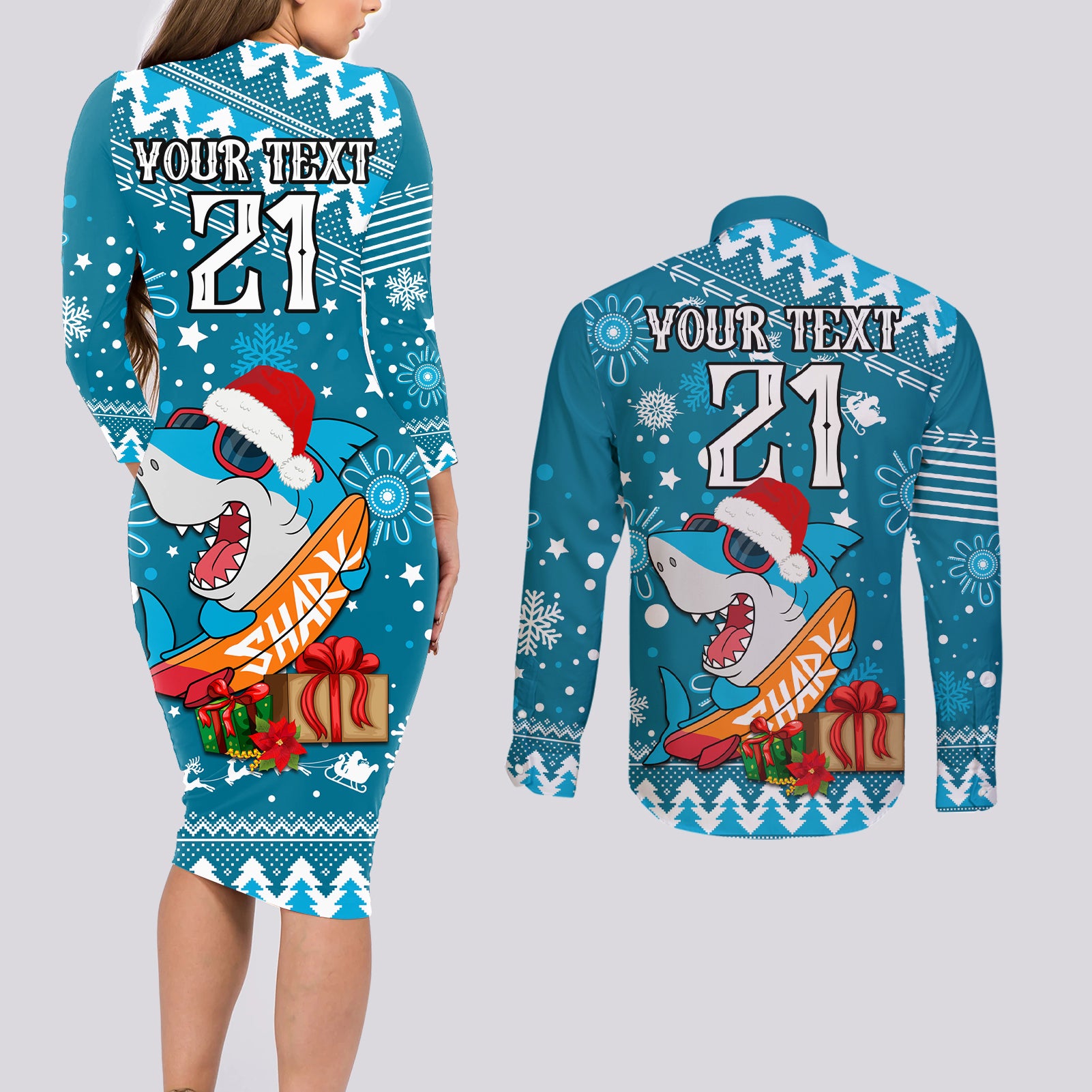 custom-sharks-rugby-couples-matching-long-sleeve-bodycon-dress-and-long-sleeve-button-shirt-chirstmas-vibe-2023