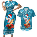 custom-sharks-rugby-couples-matching-short-sleeve-bodycon-dress-and-hawaiian-shirt-chirstmas-vibe-2023