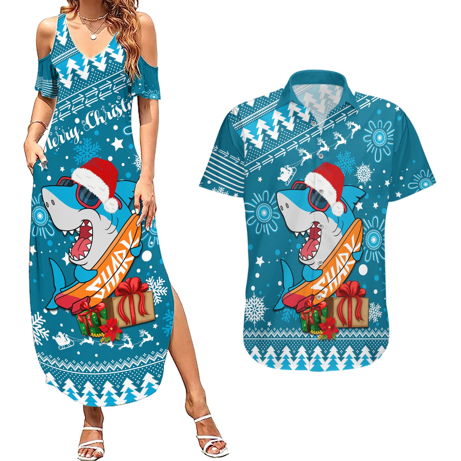 custom-sharks-rugby-couples-matching-summer-maxi-dress-and-hawaiian-shirt-chirstmas-vibe-2023