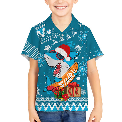 custom-sharks-rugby-family-matching-off-shoulder-maxi-dress-and-hawaiian-shirt-chirstmas-vibe-2023