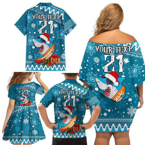 custom-sharks-rugby-family-matching-off-shoulder-short-dress-and-hawaiian-shirt-chirstmas-vibe-2023