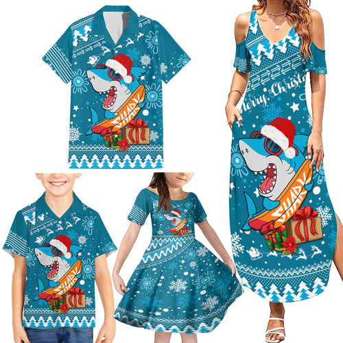 custom-sharks-rugby-family-matching-summer-maxi-dress-and-hawaiian-shirt-chirstmas-vibe-2023