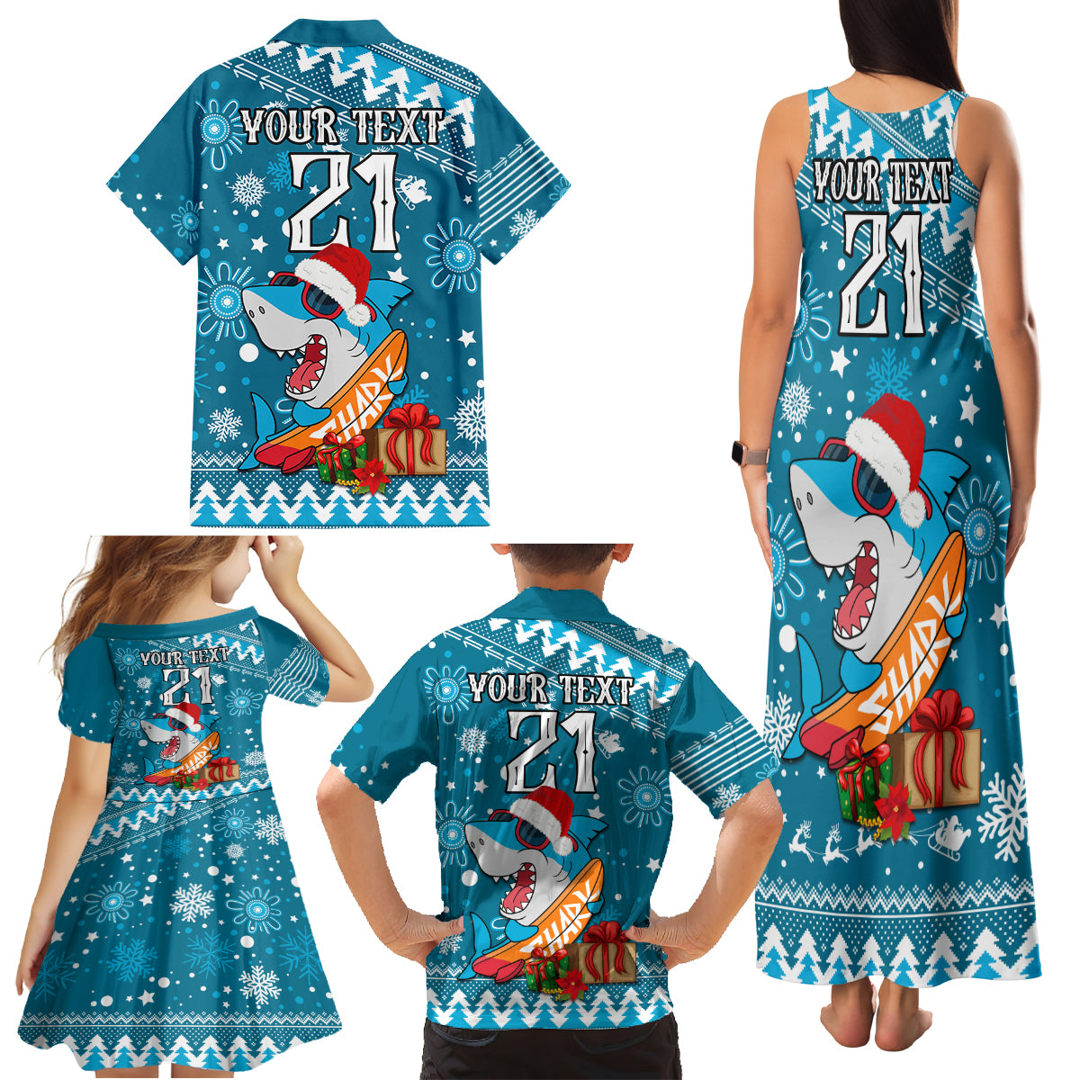 custom-sharks-rugby-family-matching-tank-maxi-dress-and-hawaiian-shirt-chirstmas-vibe-2023