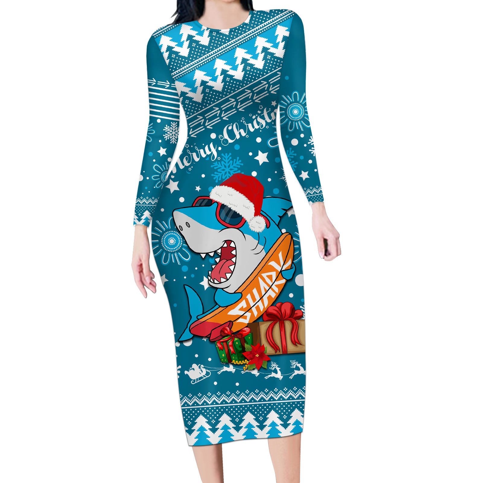 custom-sharks-rugby-long-sleeve-bodycon-dress-chirstmas-vibe-2023