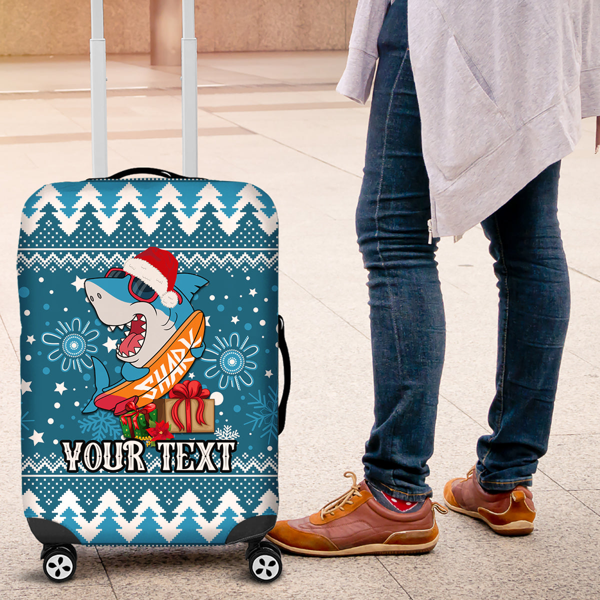 custom-sharks-rugby-luggage-cover-chirstmas-vibe-2023