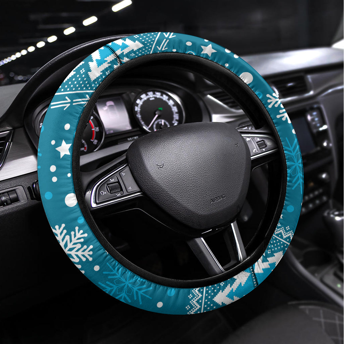 Sharks Rugby Steering Wheel Cover Chirstmas Vibe 2023