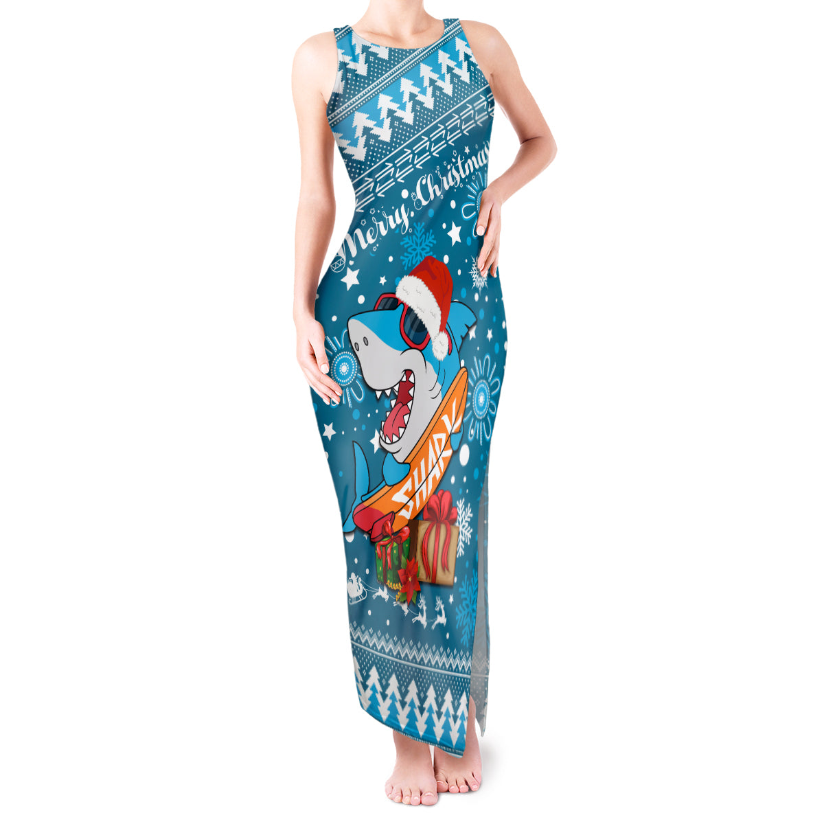 custom-sharks-rugby-tank-maxi-dress-chirstmas-vibe-2023
