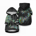 New Zealand Pet Hoodie Aotearoa Silver Fern Mixed Papua Shell Green Vibe