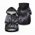 New Zealand Pet Hoodie Aotearoa Silver Fern Mixed Papua Shell Purple Vibe