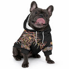 New Zealand Pet Hoodie Aotearoa Silver Fern Mixed Papua Shell Red Vibe