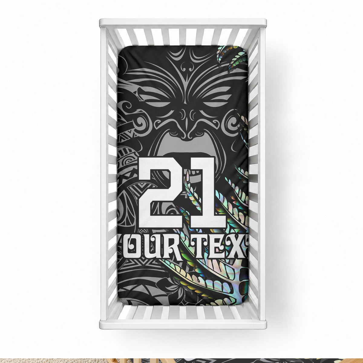 Custom New Zealand Maori Rugby Baby Bed Cover NZ Black Fern Champions History With Papua Shell