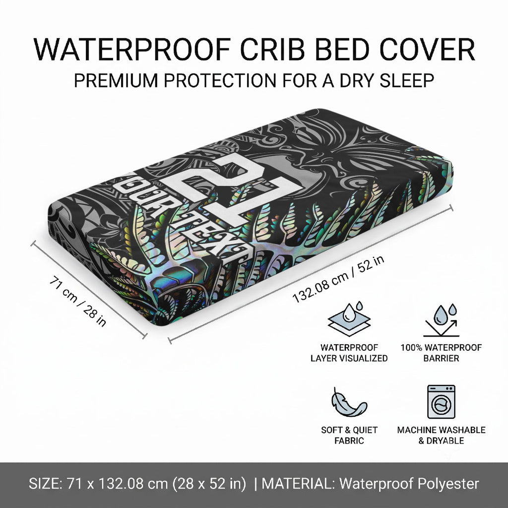 Custom New Zealand Maori Rugby Baby Bed Cover NZ Black Fern Champions History With Papua Shell
