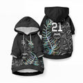 Custom New Zealand Maori Rugby Pet Hoodie NZ Black Fern Champions History With Papua Shell