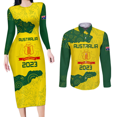 australia-cricket-couples-matching-long-sleeve-bodycon-dress-and-long-sleeve-button-shirt-history-commemorative-world-cup-winners
